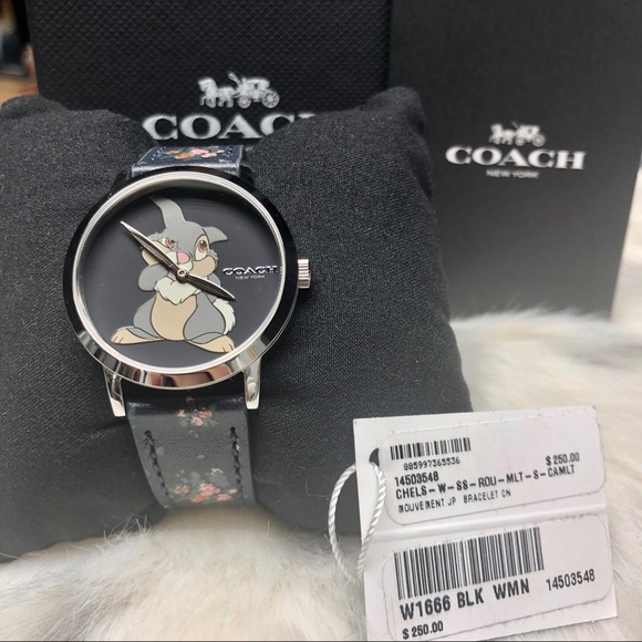 Coach Jewelry - HP 🎉 Disney X Coach Chelsea Watch Thumper Bunny